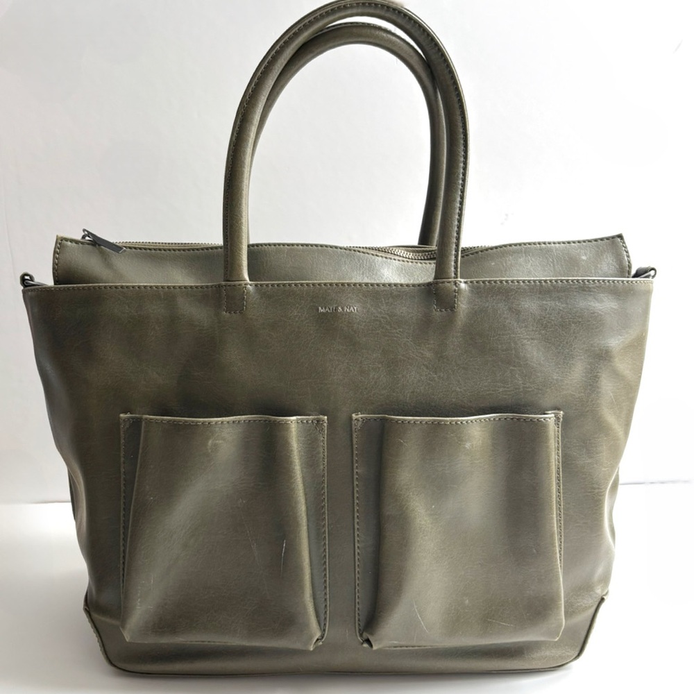 Matt & Nat Olive Vegan Tote Bag